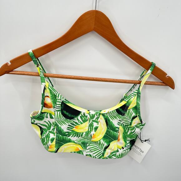 MOTT50 NWT Botanical Bikini Top // S - Picture 1 of 5